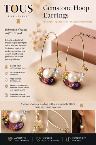 Authentic tous 18k yellow gold - tous,