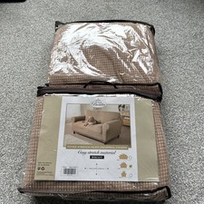 Sofa Covers 2 Sets of Coopers of Stortford 2-Seater Stretch-To-Fit Sofa Covers