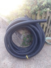 Black Flexible Pond Hose Corrugated Pipe  2 inch diameter 22 m length 