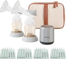 Double Breast Pump BAMMAX Pocket Electric Silicone Daily Use Travel Portable