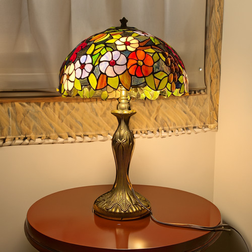 Tiffany style flower table - tiffany,