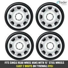 Peugeot Boxer Wheel Trims 15"