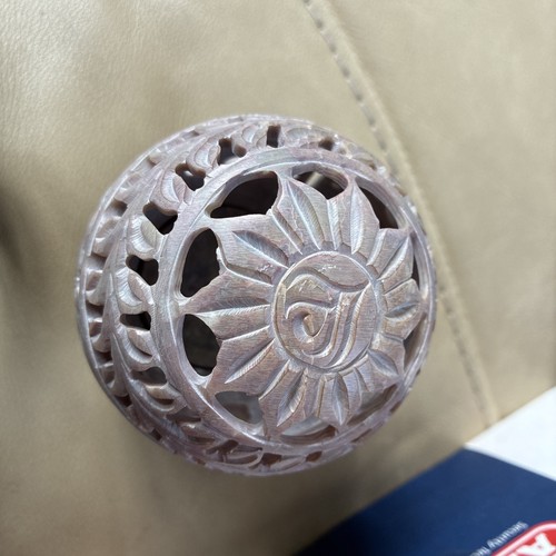 Soapstone elephant tealight - elephant,