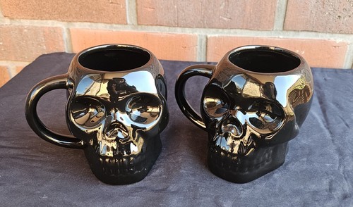 Mugs skull ceramic - set, 2