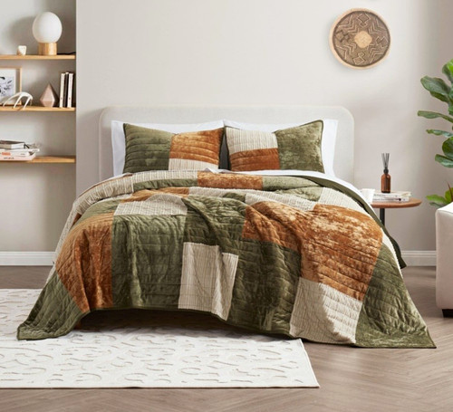 Wonderful velvet piece - velvet, 3-piece