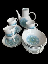 60s NORITAKE Younger Image Bahama Coffee Set, Side Plates & Bowls 19 Pieces