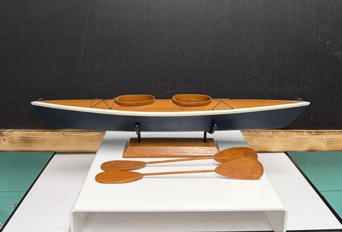 Vintage wood kayak replica - vintage,