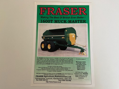 Fraser agricultural 1600t muck - agricultural,