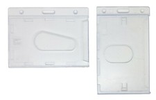 Enclosed ID Card Holder Clear