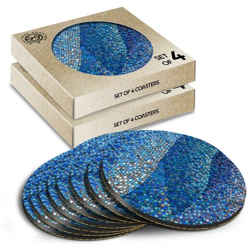 Round coasters the box - the,
