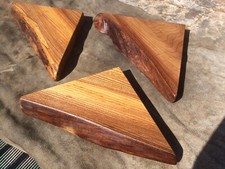 floating Chunky corner shelf,Elm,oak,rustic Country House,live Edge,waney