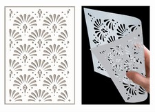 Floral Stencil Allover Pattern