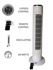29" Tower Fan Oscillating