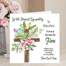 Personalised Bereavement card