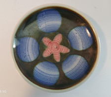 Iden Pottery Rye Sussex 4” Pin Tray Trinket Dish Abstract Dennis Townsend MCM