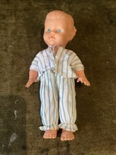 Vintage Rubber Doll 10 Inches Playworn Grubby 1940s. Andy Pandy Style Outfit