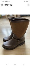 UGG Australia Women's Brown Tan Wellington Boots Size 4.5 Excellent Condition!