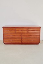 Orange Hollywood Regency Sideboard