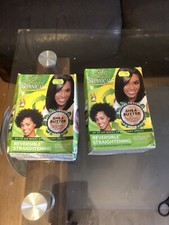 2 Lots Soft &Beautiful Botanical Straightening Kit Reversible Sealed Packs.