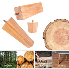 4Pcs Solid Wood Furniture Legs