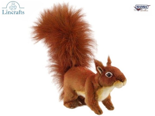 Standing red squirrel soft - squirrel, toy