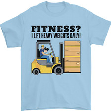 Forklift Driver I Lift Heavy Weights Funny Mens T-Shirt 100% Cotton