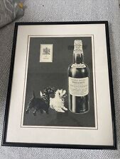 Black and White  James Buchanan & Co Scottie Dogs  whisky   - Framed Print