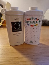 Vintage Boots Avon Metal Talc Containers TV Prop