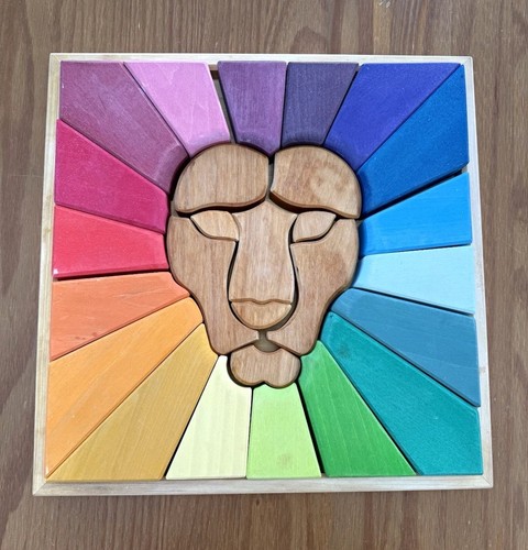 Grimm rainbow lion wooden - rainbow,