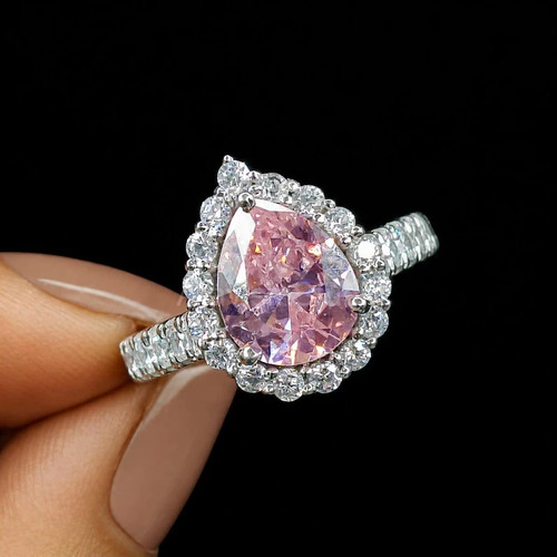 30ct pear cut natural pink - cut,