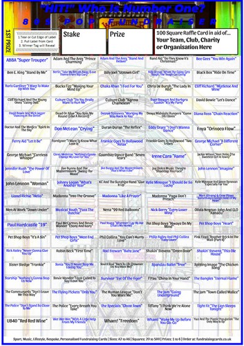 Music fundraising cards 100 - music,
