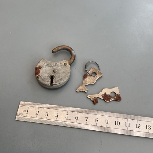 Vintage old padlock - old, with