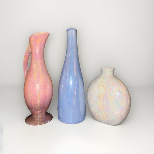 Vtg iridescent pink blue - iridescent,