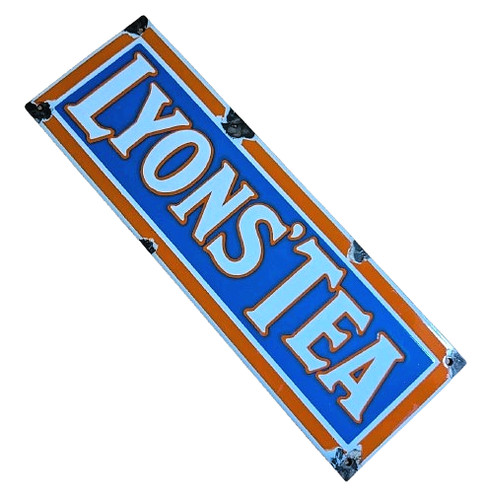 Lyons tea metal - tea, enamel