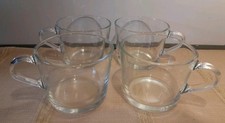 4 X IKEA Glass Tea Coffee Mug 200ml Capacity Made In China 22648