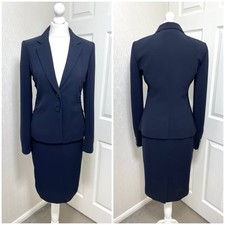 Hobbs Dark Navy Pencil Skirt