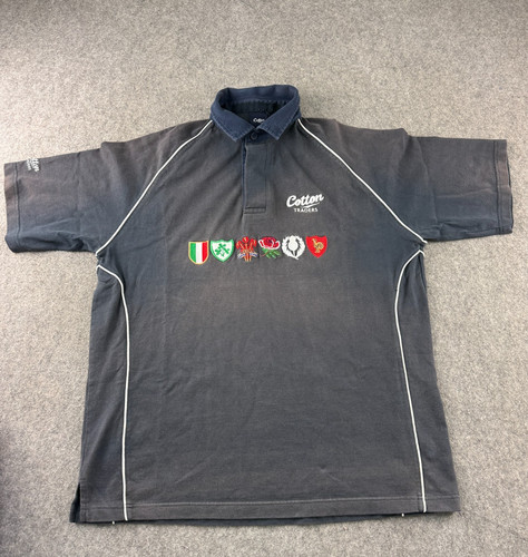 Vtg cotton traders rugby shirt - rugby,