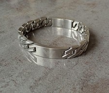 Emporio Armani Bracelet, Stainless Steel ID Style Bracelet, 19.5cm in length