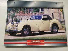 EXCEPTIONAL CAR CARD TRIUMPH