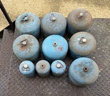 Camping Gaz Empty Bottles. Various Sizes, Job Lot