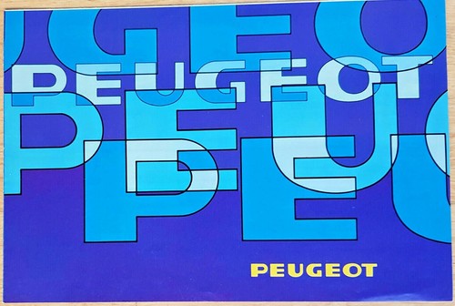 Peugeot gamme 1980 - peugeot, poster