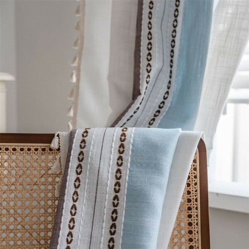 Patchwork embroidery curtains - patchwork,