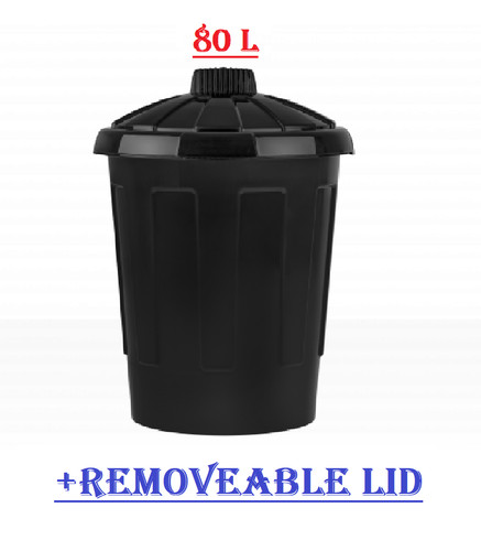 Wham plastic dustbin with - plastic,
