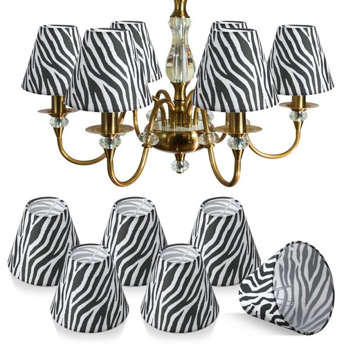 Pcs zebra print chandelier - print,