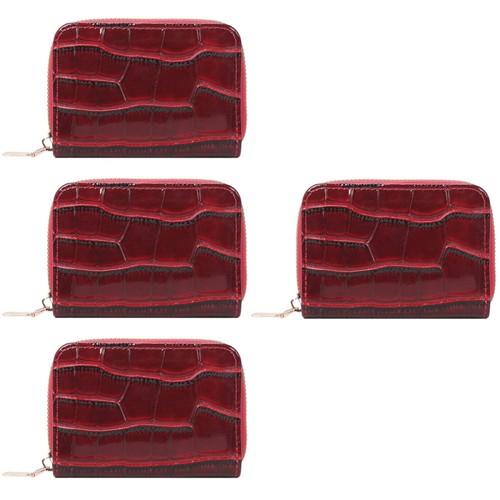 Portable red card holder - red,