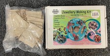 Jewellery Making Kit and Pack Small Hessian Gift Bags      - CG H49
