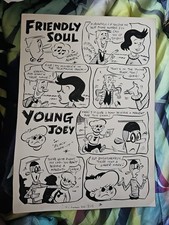 Mick Anglo original comic book artwork - tv heroes 20 " freindly soul" p17 1950s