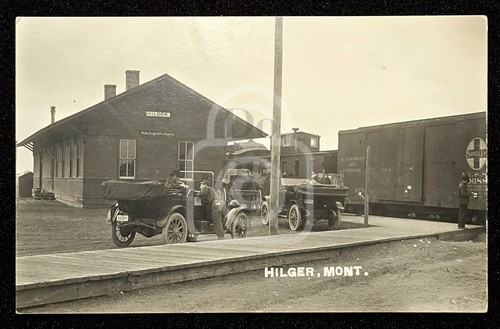 Rare rppc train depot - train,