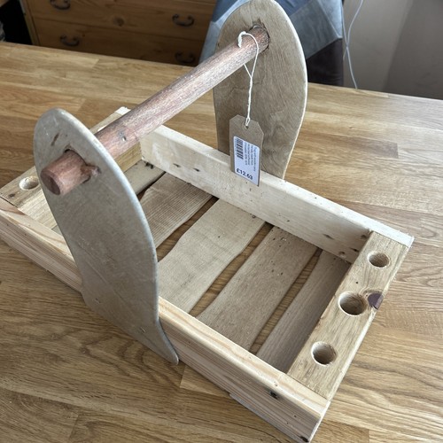 Wooden garden trug - or, tote