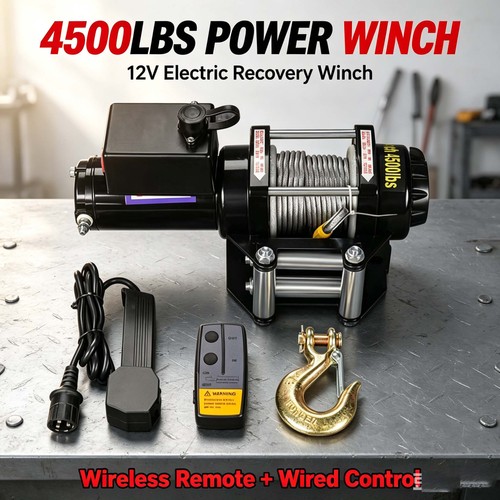 Electric winch 4500lbs - winch, (2ton)